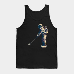 Astronaut Playing Golf Tank Top